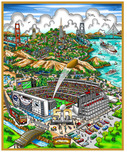 Charles Fazzino Art Charles Fazzino Art NFL: Super Bowl 50 (DX)